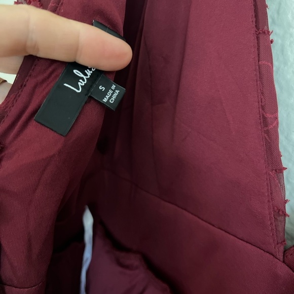 NWOT Sweet Sophistication Burgundy Burnout Floral Maxi Dress - Picture 5 of 10